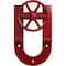 Ekena Millwork Premium Wagon Wheel Horseshoe Roller Hanger w/ Bolts for Barn Door for 1 3/4" Doors, Regal Red GB60014R2WRR - alternate 5